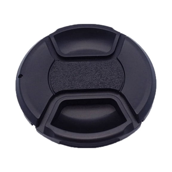 COSMOBETTY Camera Lens Cover 55mm Black Round Plastic for Photography 1Pack