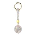 thumbnail image 1 of COSMOBETTY Car Rhinestone Inlaid Key Bag 1Pack Stylish Keyring Diamond Silver Ab Color Lint, 1 of 8