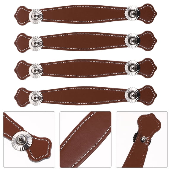 COSMOBETTY Case Handle Replacement 4Pcs Simple and Elegant Nordic Style Furniture Pull for Home Decoration 19.3X1.1In