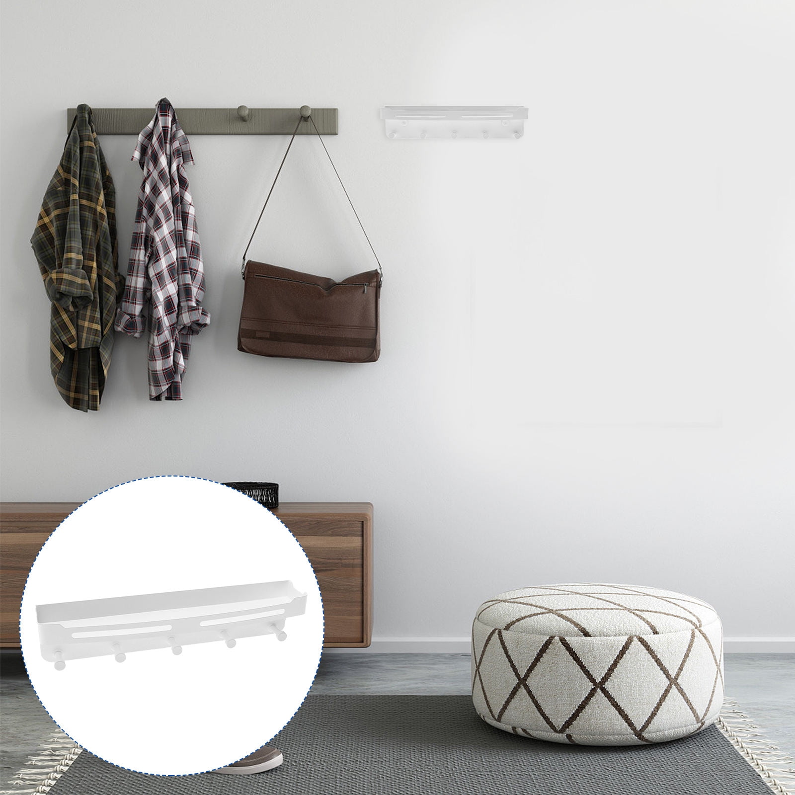 COSMOBETTY Clothes Hanging Rack 1Pack Stainless Steel Storage Rack with ...