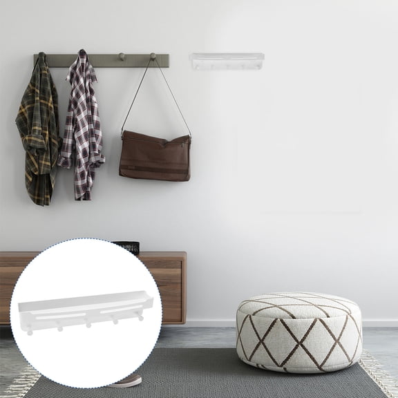 COSMOBETTY Clothes Hanging Rack 1Pack Stainless Steel Storage Rack with Hollow Design for Living Room