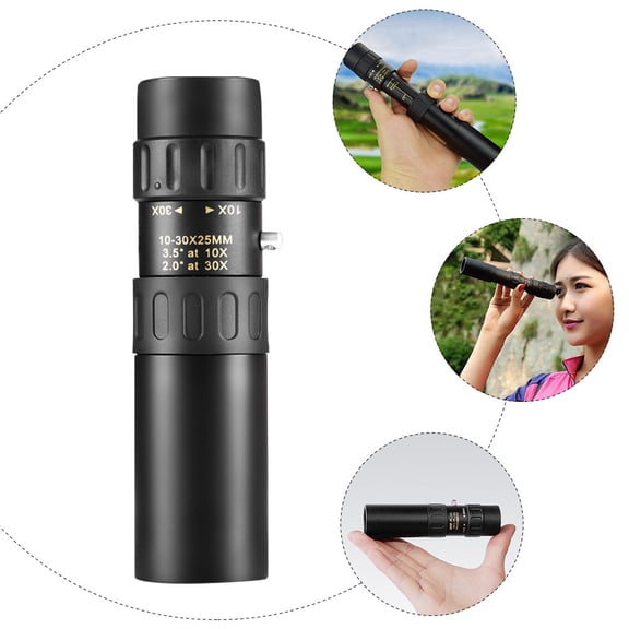 COSMOBETTY Concert Telescope Single-tube Telescope Black Zinc-Iron Alloy 1Pcs