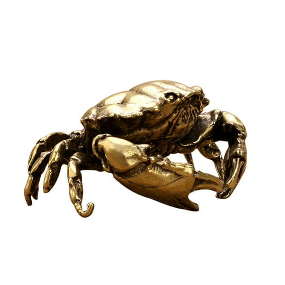 COSMOBETTY Crab Statue For Office 1PC .10X4.80X3.00CM Brass Material Creative Design