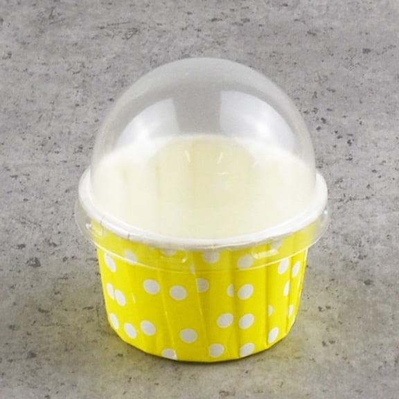 COSMOBETTY Creative Flower Pot Dessert Cups with Lid for Bakery Use Assorted Color Paper and PP Reusable Medium Size