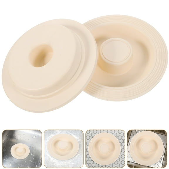COSMOBETTY Drain Plug for Bathtub 2Pcs Rubber Tub Stoppers Catch Items Easy to Clean Home Bathroom Use