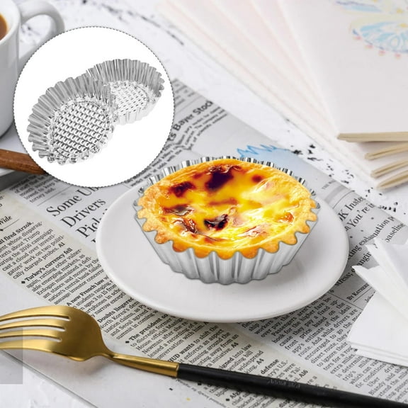 COSMOBETTY Egg Tart Mold 12Pcs Reusable Baking Cup For Making Tarts And Desserts