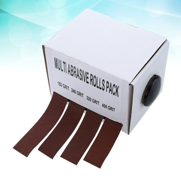 COSMOBETTY Emery Cloth Sandpaper 1Pack Brown Rectangular 23.6x1x0.004in Suitable for Metal Processing Woodworking