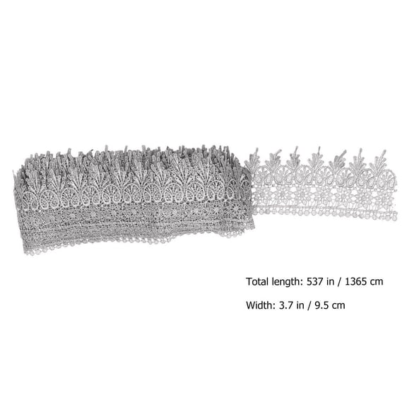 COSMOBETTY Event Planners 1 Roll Polyester Silk Lace Trim for Spool Fabric Trim and Crafts Wedding Applique