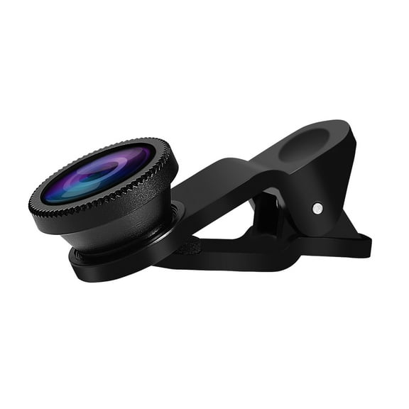 COSMOBETTY Fisheye Clip Phone Camera Lens Black Aluminum Alloy 1 Smartphone Photography