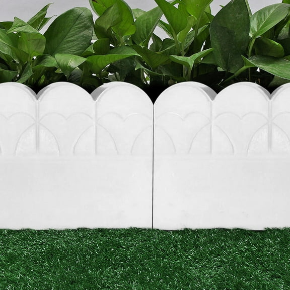 COSMOBETTY Garden Brick Mold For Park 1Set 17.1X11.7X2In White Plastic For Diy Enthusiasts