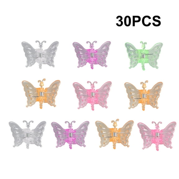 COSMOBETTY Garden Stem Clips 30Pcs Assorted Color Plastic Orchid Grafting Clips For Plant Support 1.6x1.2x1.2in