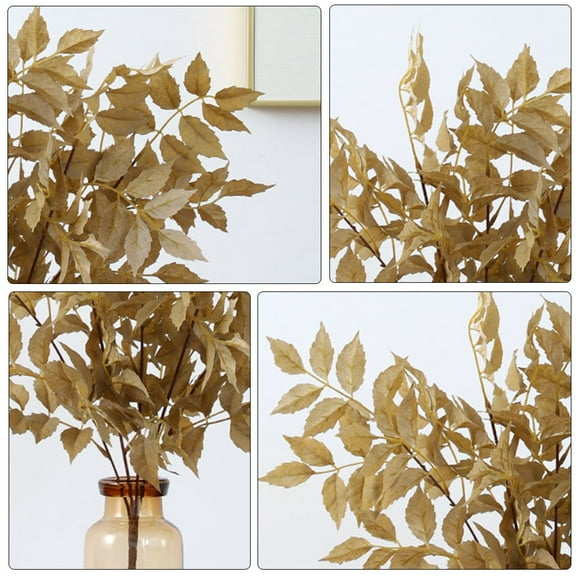 COSMOBETTY Golden Silk Artificial Plant Decor for Home Adding Freshness and Unique Style to Your Space 6.5 Inches