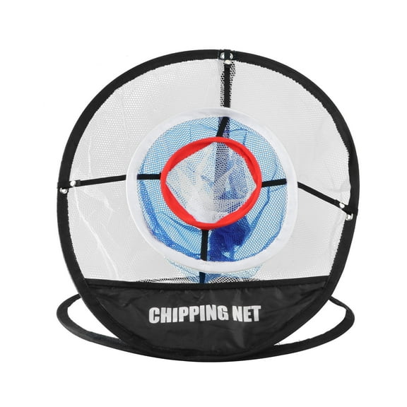 COSMOBETTY Golf Target Practice Net 1Pcs Chipping Net Black Nylon Collapsible For Indoor Use 30 X 30 X 2 Cm