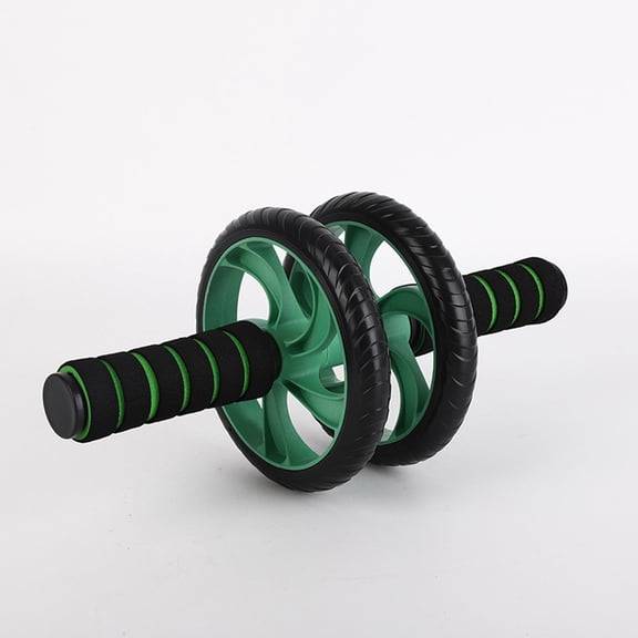 COSMOBETTY Green Abdominal Wheel with Dual Wheels and NonSlip Handles for Stable and Comfortable Workouts plastic sport