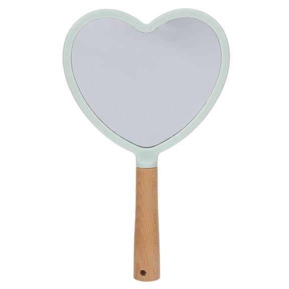 COSMOBETTY Green Heart Shape Makeup Mirror Portable Beauty Tool For Women For Girls