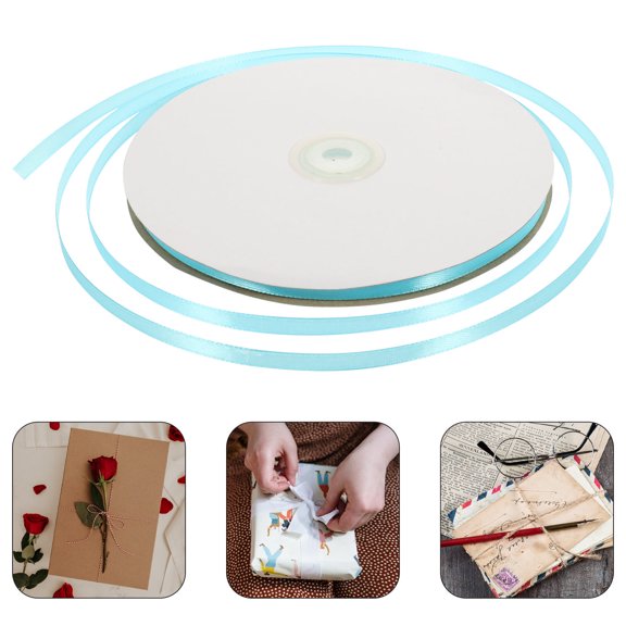COSMOBETTY Multi-functional Sky-Blue Ribbon for present Wrapping and DIY Crafts 1Set