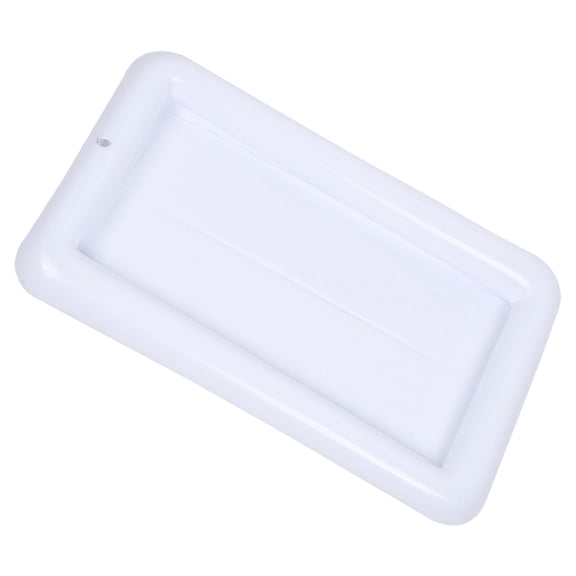 COSMOBETTY PVC Inflatable Ice Bucket Foldable White for Pool and Outdoor Use