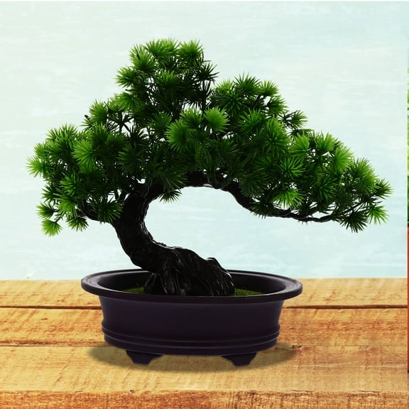 COSMOBETTY People Who Value Elegant Lifestyle Artificial Bonsai Plastic Decoration Office 1Set