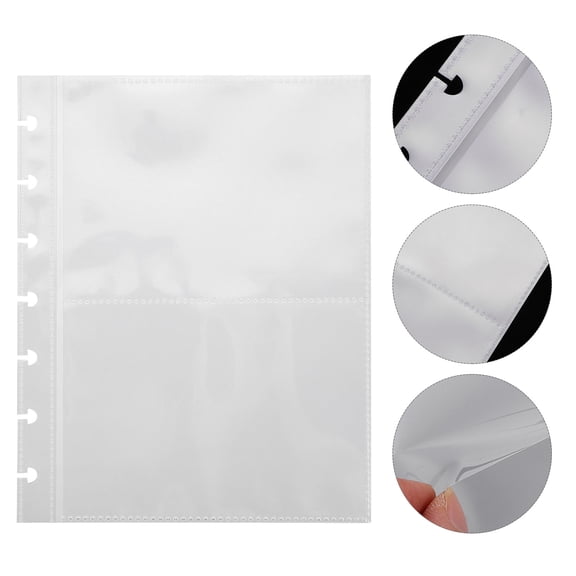 COSMOBETTY Photo Album Replacement Covers 25 Pcs Clear Photo Protector Sleeves Easy to Insert and Remove 8.65x6.88x0.39in