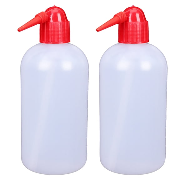 COSMOBETTY Red Plastic Squeeze Bottle, Precise Application for Plants 2Pcs