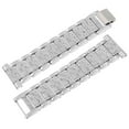 thumbnail image 1 of COSMOBETTY Rhinestone Watch Strap Watchband Silver Metal Durable 17.00X2.20X0.50 in 1Pcs, 1 of 8