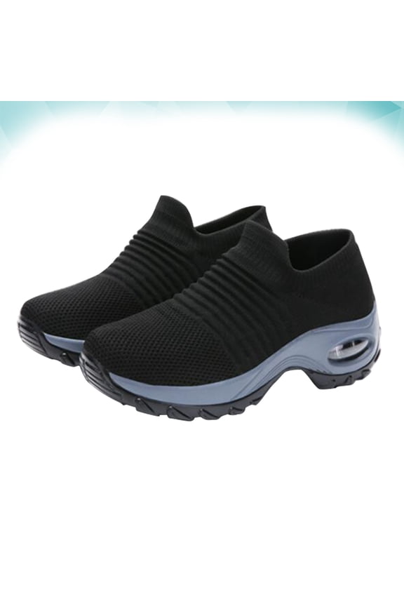 Shoes Ladies 1 Pair Sport Shoe Slip On Comfortable Weaving Mesh Breathable Casual