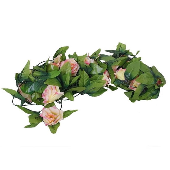 COSMOBETTY Simulated Petals Rose Dark Pink 2Pcs for Wedding and Party Flower Decorations