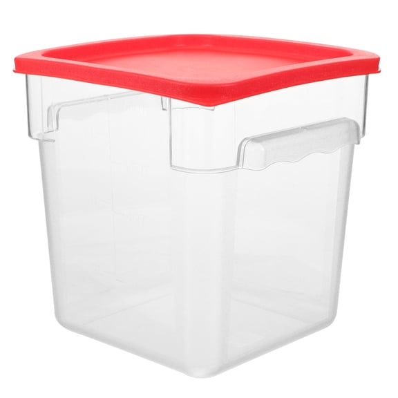 COSMOBETTY Airtight Rice Storage Container, Clear Food Bucket with Lid, Sturdy Kitchen Grain Bin for Pantry Organization