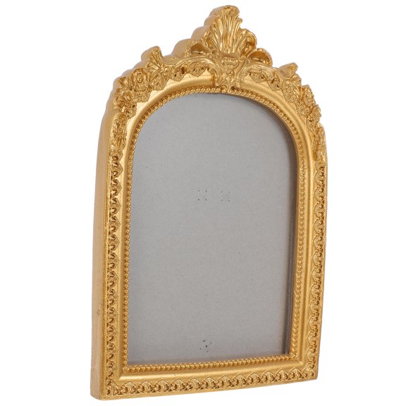 COSMOBETTY Vintage French Retro Resin Photo Frame Wall Tabletop Gold Decor