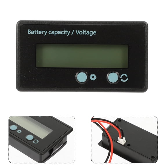 COSMOBETTY Voltage Meter for Car 1Set with Black PVC and Electric Components for Reliable Voltage Testing