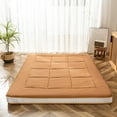 thumbnail image 1 of COSMOGO Futon Mattress, Padded Japanese Floor Mattress Quilted Bed Mattress Topper Light Brown - Full, 1 of 5
