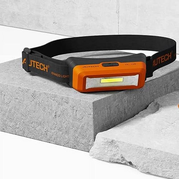 COSMOING - Linterna frontal recargable de 300 lmenes COB ultra brillante, 4 modos de iluminacin con luz roja, correa ajustable para reparacin de automviles, emergencias, camping, exteriores