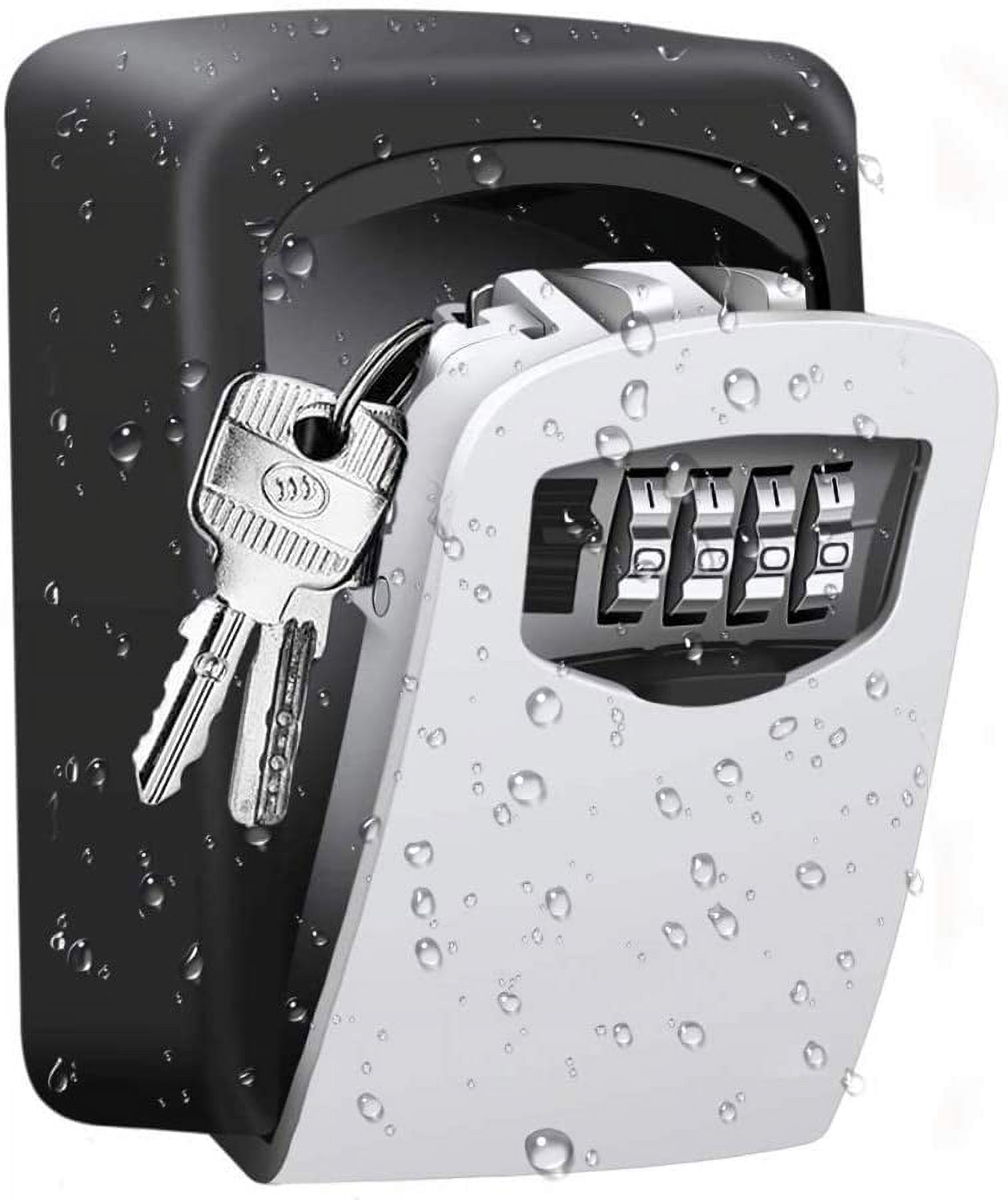 COSMONIC House Key Lock BoxKey Lock Box, 4 Digit Combination Storage