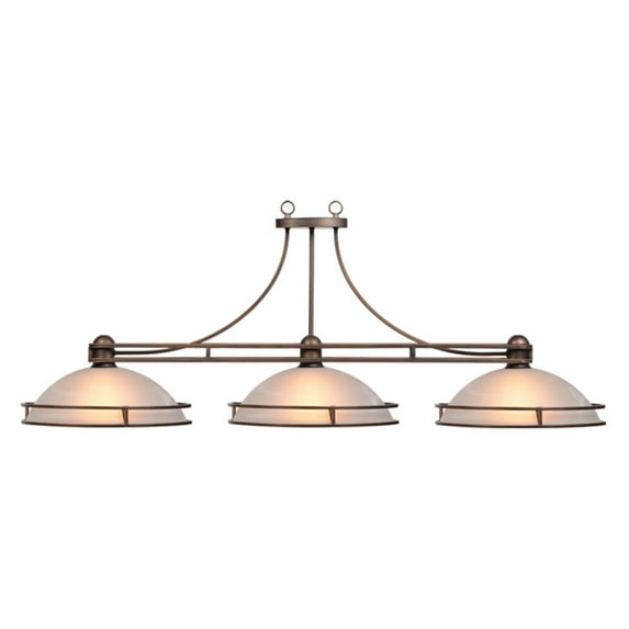 Traditional Style 56" Cosmopolitan 3-Light Billiard Light, Bronze