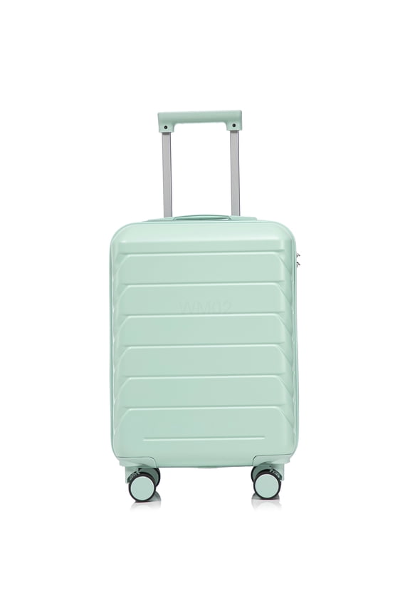 Mint Green ABS Hardside Luggage 20 Inch, Spinner Suitcase with Expandable Compartment &; Silent Wheels