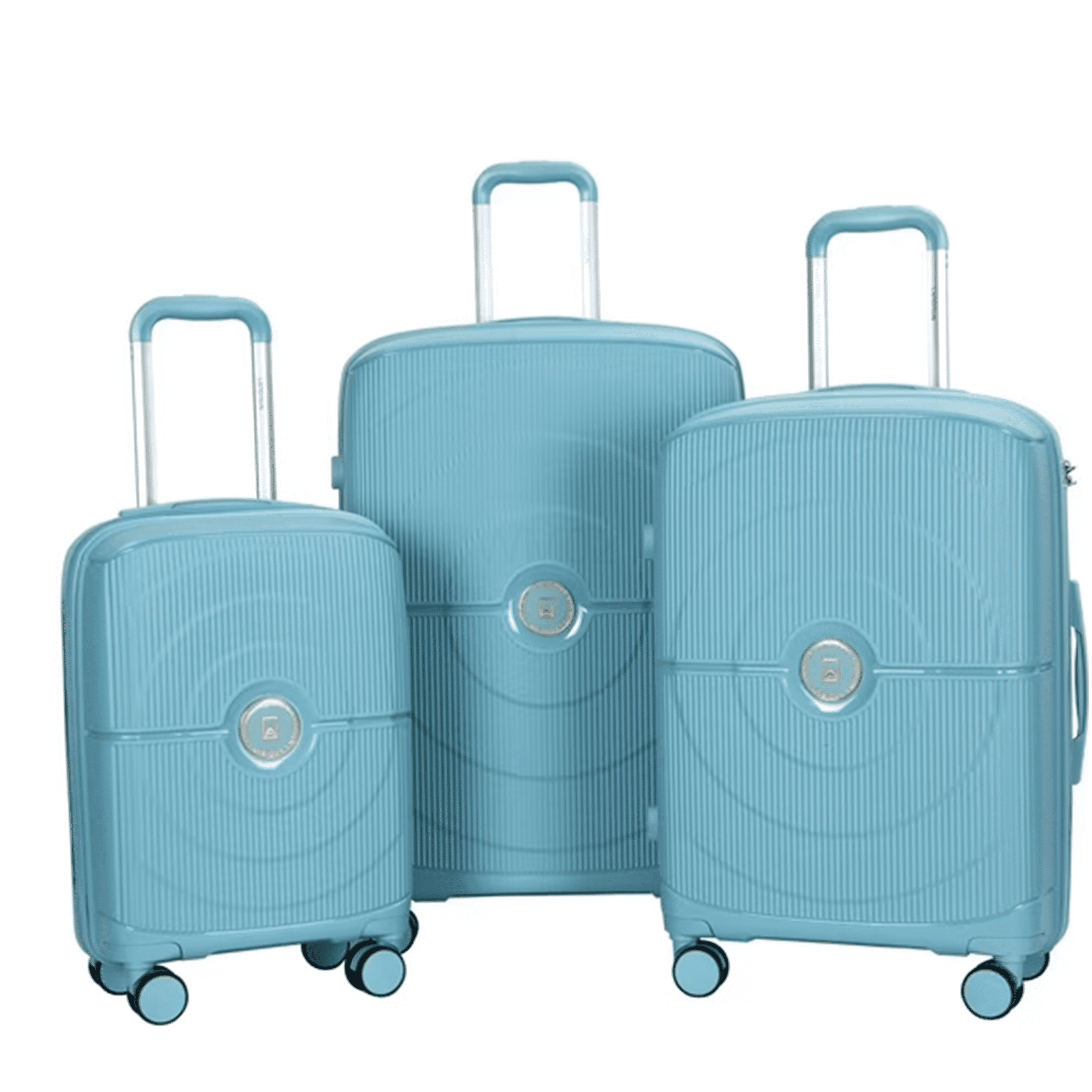 COSMOS Travel Luggage Set of 3, Hardside Spinner Suitcases with TSA Lock, Carry On and Checked Bags in Dark Blue