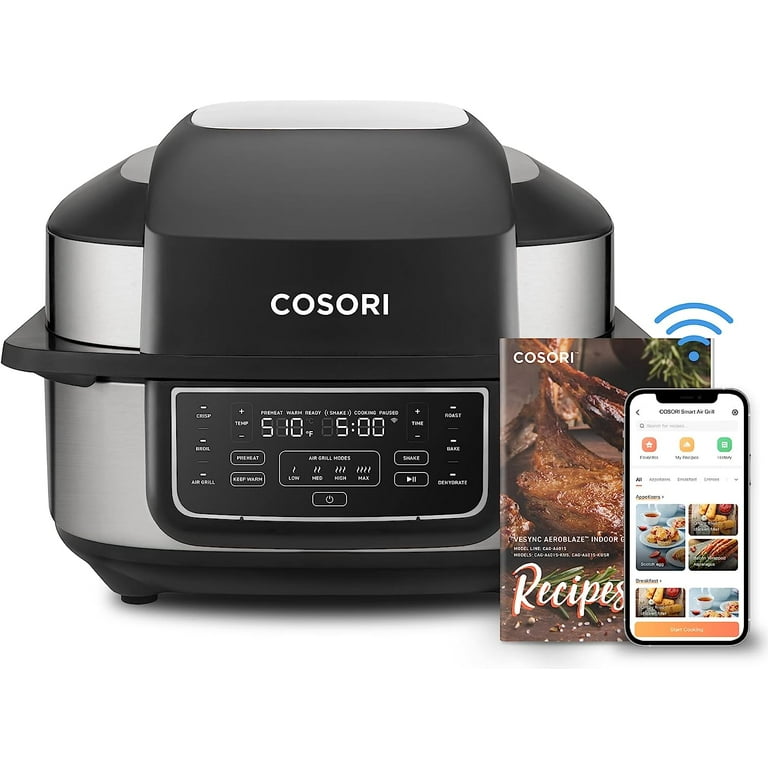 COSORI Air Fryer Toaster Oven Combo, 10 Qt Family Size 14-in-1 Functions  (1000+ APP Recipes), Dishwasher-Safe Accessories with Roast Tray and  Dehydrate Racks, Black Oven price in Saudi Arabia