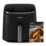 COSORI Air Fryer TurboBlaze 6.0-Quart Compact Airfryer, 9 Functions, 5 Speeds, Cooks Quickly and Evenly with Crispy Results, 95% Less Oil for Healthier Meals, Varied Recipes, Easy to Clean, Dark Gray