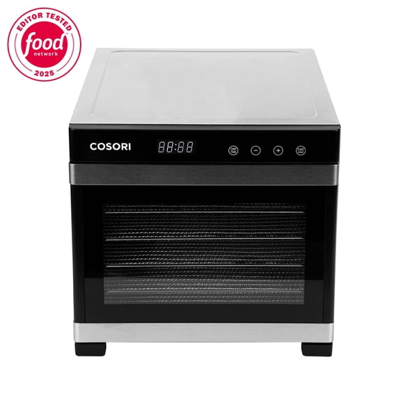 COSORI Food Dehydrator with 6 Stainless Steel Trays, 600W, Extra Bonus, Silver, CP267-FD-RXS