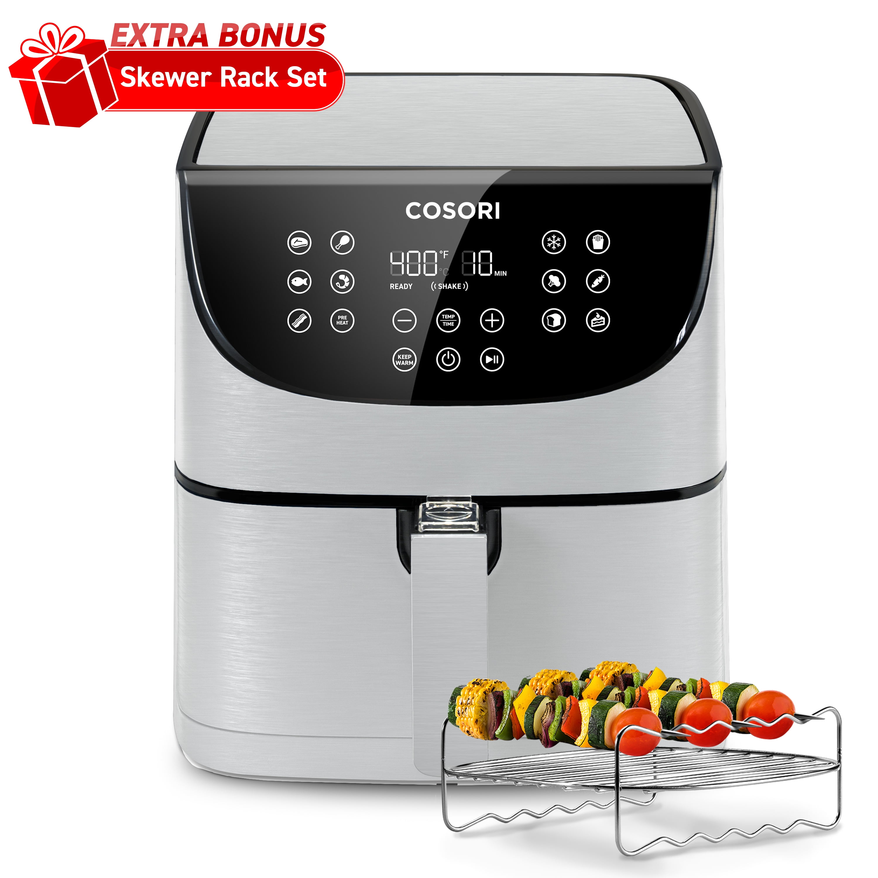 Air Fryer Accessories Set 12pcs Compatible for 4, 4.2, 5, 5.5, 5.8 QT  Gowise Cosori Phillips Ninja Cozyna Air Fryer