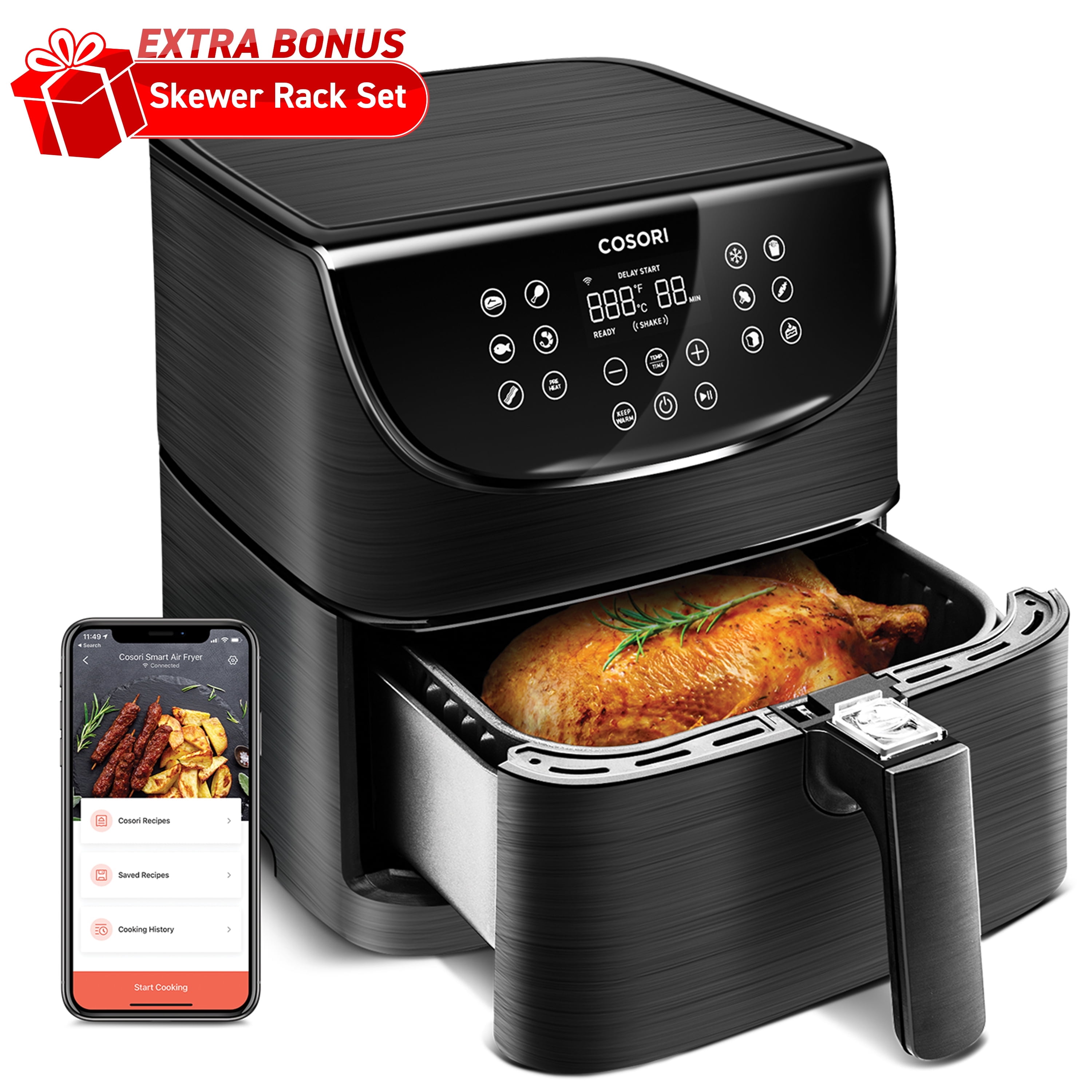 COSORI Pro Gen II 5.8-Quart Smart Air Fryer, XL 13-in-1