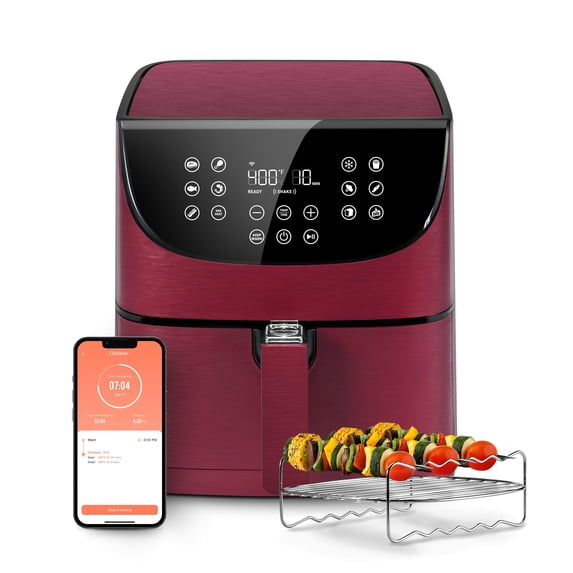 COSORI Pro Gen II New 5.8-Quart Smart Air Fryer, XL Large 13-in-1 Voice Control, Red