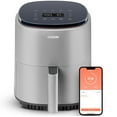 thumbnail interactive-video image 1 of COSORI Smart Air Fryer, Lite 4-Quart Compact 7-in-1 Oven, Preheat and Keep Warm, Voice Control, Dishwasher-Safe, Light Gray, 1 of 12