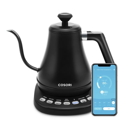 Cosori - Smart 0.8L Gooseneck Electric Kettle - Black