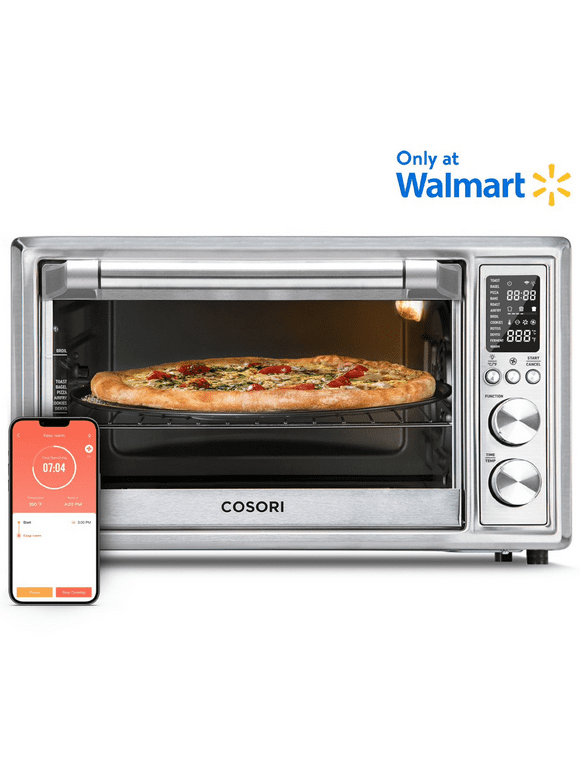 COSORI Smart New Air Fryer Toaster Oven, Large 32-Quart, Stainless Steel, Walmart Exclusive Bonus, Silver