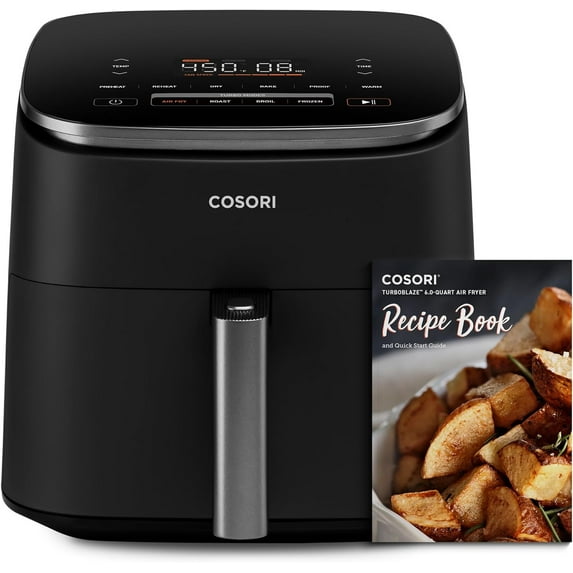COSORI TurboBlaze 6 qt Compact Air Fryer, Dark Gray