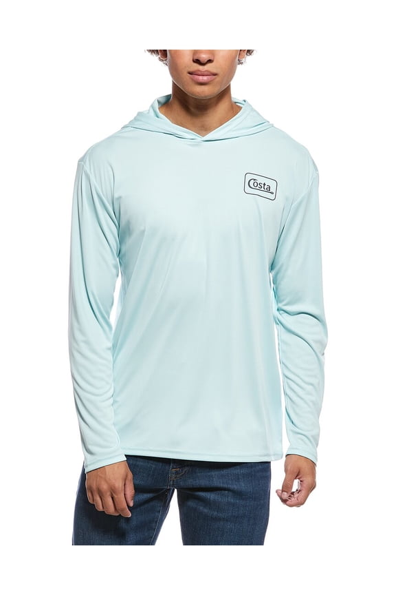 mens Technical Hoodie, m, Blue