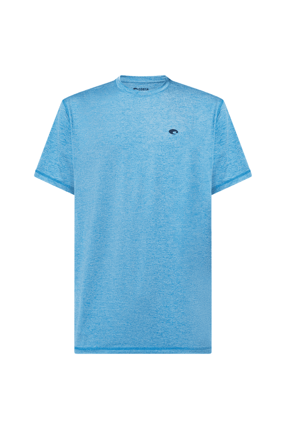 Voyager Sleeve Performance Shirt Navy Blue Heather, Small Short Sleeve Shirt