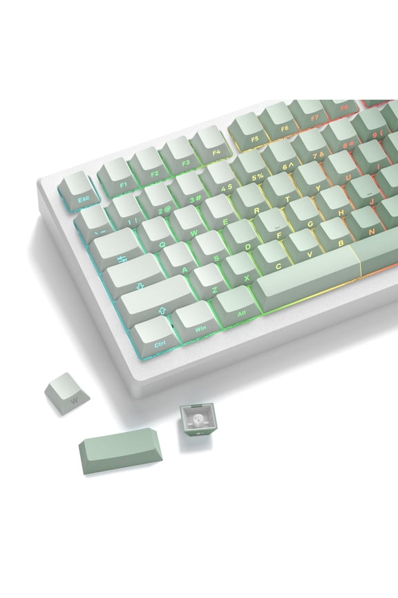 121 Keys PBT Keycaps, Cherry Profile Dye Sublimation Keycaps Set for Mechanical Gaming Keyboard, Compatible with Cherry MX Structure