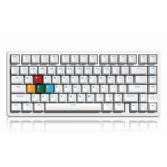 COSTOM 75% TMR/HE Gaming Keyboard, Triple Mode Wireless Mechanical Keyboard Rapid Trigger Magnetic Switch Keyboards with 8000 Hz Hot Swap for Mac Windows Linux (Aluminum,White)